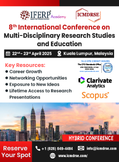 8th International Conference on Multi-Disciplinary Research Studies and Education